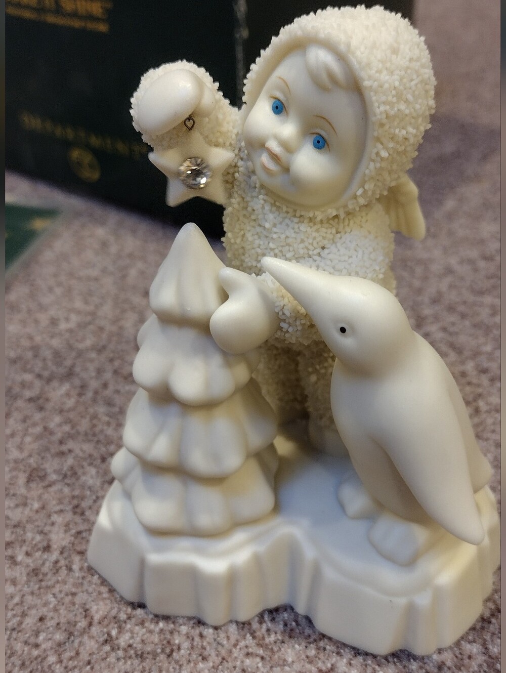 Dept 56 Make It Shine Snowbaby Figurine w/ Swarovski Crystal Star - Picture 7 of 10